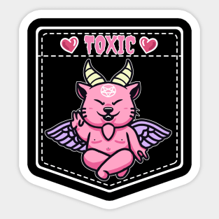 Cat Baphomet Sticker